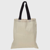 Contrast-Color Handle Tote