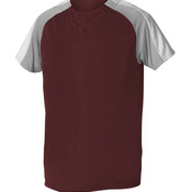 Two Button Henley Baseball Jersey